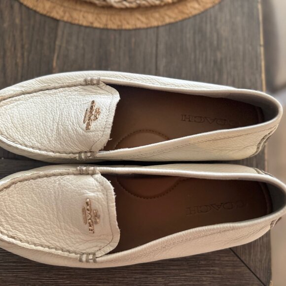 Coach Mary Lock up - Womens 8B pebbled leather driving moccasin loafers shoes - Picture 3 of 6